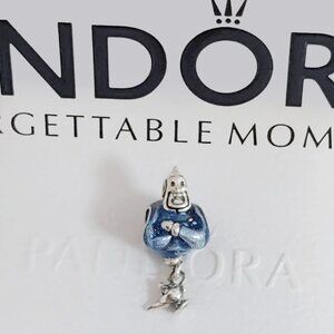 Pandora Aladdin Genie & Lamp Charm S925 Sterling Silver with box